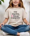 My Mom Beat Cancer Shirt | Breast Cancer Support Tee for Kids & Adults