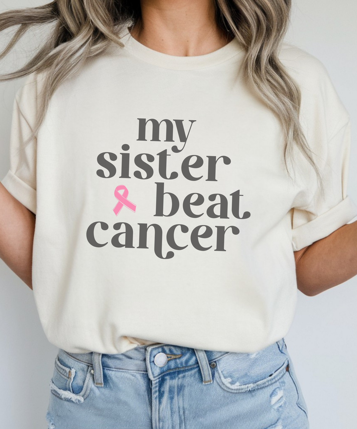 My sister Beat Cancer Shirt | Breast Cancer Support