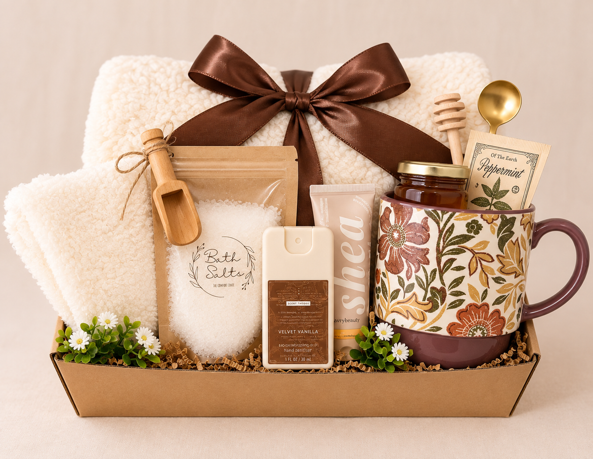 Fall Care Package Gift Box | Cozy Thinking of You Gift for Her
